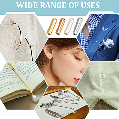 200 шт. 4-х цветная латунная фурнитура для броши FIND-NB0005-39