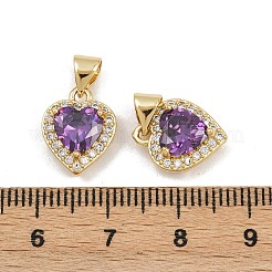 Латунные микро проложить кубического циркония подвески&nbsp;KK-C132-12G