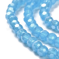 Стеклянные бусины с гальваническим покрытием &nbsp;EGLA-A035-J4mm-A07