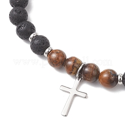 201 браслет с подвесками из нержавеющей стали&nbsp;BJEW-JB13246