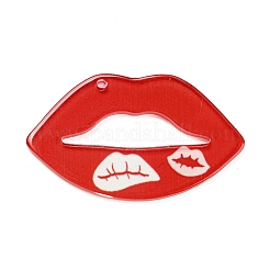 Непрозрачные акриловые подвески на тему Дня святого Валентина&nbsp;SACR-F011-03B