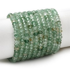 Природный зеленый бисер пряди клубники кварца&nbsp;G-G343-A07-2x4mm