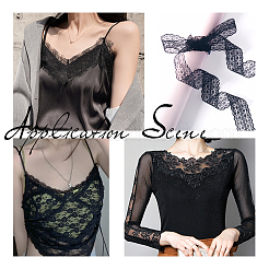 Эластичная кружевная отделка&nbsp;OCOR-WH0057-10B