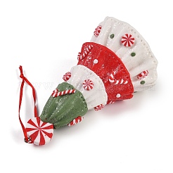 Елочные украшения из ПВХ подвески&nbsp;HJEW-S003-01A