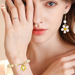 50шт 5 цвета сплава эмалевые подвески&nbsp;ENAM-HY0003-02