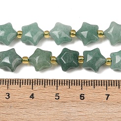 Естественный зеленый авантюрин бисер нитей&nbsp;G-Z080-A12-10mm
