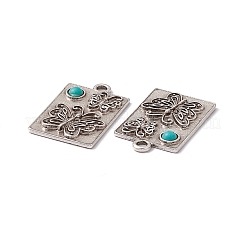 Полукруглые подвески из синтетической бирюзы&nbsp;PALLOY-D013-25AS-E