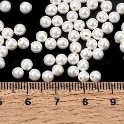 Жемчужные бусины с гальваническим покрытием&nbsp;BSHE-B008-05A-4mm