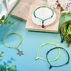 50шт 5 цвета нейлоновый шнур для изготовления браслета&nbsp;BJEW-TA00671