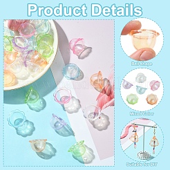 30шт прозрачные акриловые колпачки для бусин&nbsp;MACR-YW0003-10