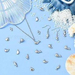 40 шт. 10 подвески из нержавеющей стали 304 в морском стиле&nbsp;STAS-CJ0002-76