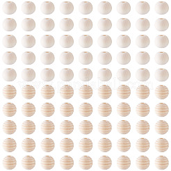 200 шт. 2 стиля необработанных деревянных бусин&nbsp;WOOD-TA0002-81