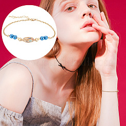 20шт 2 цвета 304 нержавеющая сталь трос звено браслет изготовление&nbsp;STAS-UN0047-15