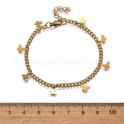 Браслеты-бабочки из нержавеющей стали 304&nbsp;BJEW-R021-06G