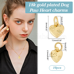 10шт латунные подвески&nbsp;KK-ME0002-20