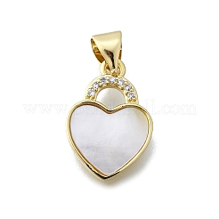 Латунные микропаве прозрачные подвески с фианитом&nbsp;KK-V010-03G-02