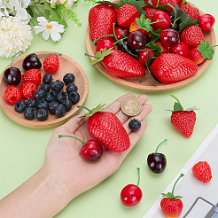 60шт пластиковая имитационная модель фрукта&nbsp;AJEW-WR0002-94