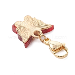 Блестящая бабочка сплав эмаль подвеска украшения&nbsp;HJEW-JM03118