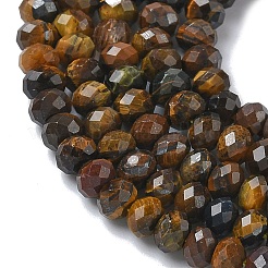 Природных тигровый глаз бисер нитей&nbsp;G-L651-B04-4x3mm-01