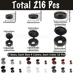 216 шт. 18 стиля PP крышки головок винтов FIND-GF0008-09