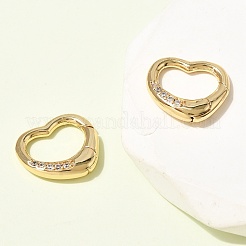 Латунные микропейв прозрачные кубические циркониевые пружинные кольца&nbsp;ZIRC-F146-01A