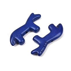 Синтетические бирюзовые бусины&nbsp;G-B158-01I