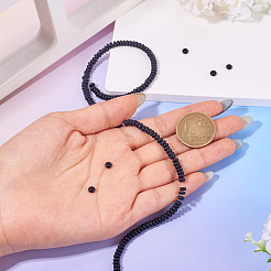 1 нить бусин из натурального черного оникса (окрашенного и нагретого)&nbsp;G-TA0002-78