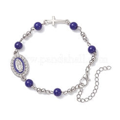 Браслеты из цинкового сплава с эмалированными звеньями&nbsp;BJEW-JB12751-01