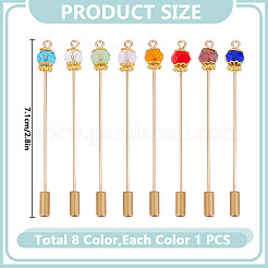 8шт латунная брошь&nbsp;JEWB-DR00016