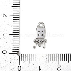 Латунные микропаве прозрачные подвески с фианитом&nbsp;LS-KK-L238-15P