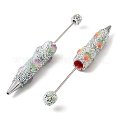 Ручка из полимерной глины со стразами и тюльпановой смолой для бусин&nbsp;AJEW-B108-02B