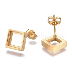 Серьги-гвоздики из нержавеющей стали 304&nbsp;STAS-P001-03G