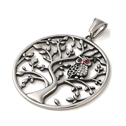 Подвески из нержавеющей стали 304 со стразами&nbsp;STAS-U001-02AS