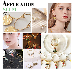 30 шт. 3 стильных латунных кольца-подвески для бокалов вина&nbsp;KK-PH0002-72