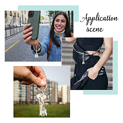 12 шт. сплав зубчатые мобильные ремни&nbsp;HJEW-FH00166