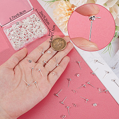 Фурнитура для сережек-гвоздиков из нержавеющей стали 304&nbsp;STAS-BBC0008-36A