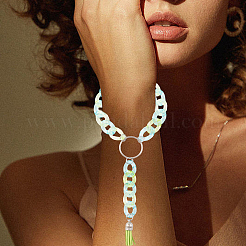 4шт брелок на запястье акриловый панцирный брелок-браслет&nbsp;KEYC-CA0001-38