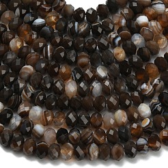 Натуральные полосатые агатовые бусы&nbsp;G-Z111-A01-03