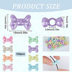 100 шт. Непрозрачные акриловые бусины&nbsp;SACR-SC0001-35