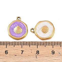 Подвески из нержавеющей стали 304 с эмалью&nbsp;STAS-P425-01G-05