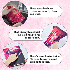 3 шт. обложка для книг из эластичной ткани&nbsp;AJEW-CP0007-41B