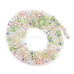 Стеклянные бусины с гальваническим покрытием &nbsp;EGLA-B011-04A-04