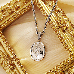 Не тускнеющие подвески из нержавеющей стали 304 для женщин&nbsp;ZR3871-2