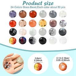 Набор для изготовления браслетов из круглых бусин своими руками&nbsp;DIY-YW0012-92