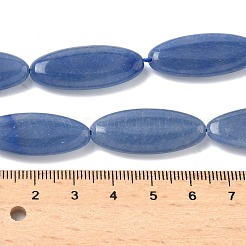 Природные голубые авантюрин бисером пряди&nbsp;G-B078-E13-01A