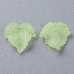 Осенняя тема прозрачные матовые акриловые подвески&nbsp;PAF002Y-18