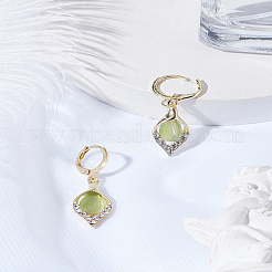 1 пара серег-колец из сплава&nbsp;EJEW-LP0008-041