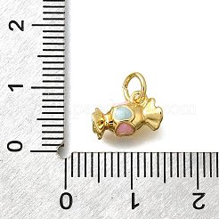 Латунь эмаль подвески&nbsp;KK-D295-30G-02