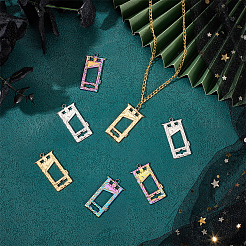 12 шт. 3-цветное ионное покрытие (IP) из нержавеющей стали 304 подвески&nbsp;STAS-UN0046-42