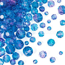 4 нити 4 стиля прозрачные стеклянные бусины с покрытием для выпечки&nbsp;DGLA-TA0001-32B